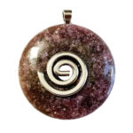 Pendentif Lépidolite - PI chinois ou Donut