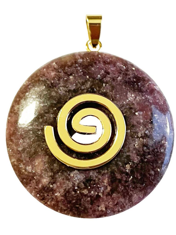 Pendentif Lépidolite - PI chinois ou Donut