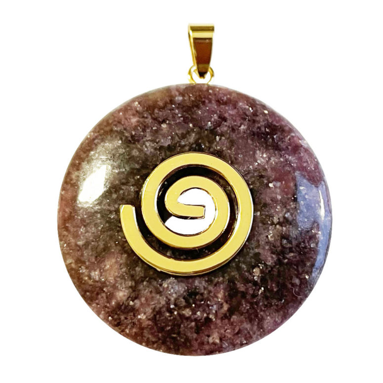 Pendentif Lépidolite - PI chinois ou Donut