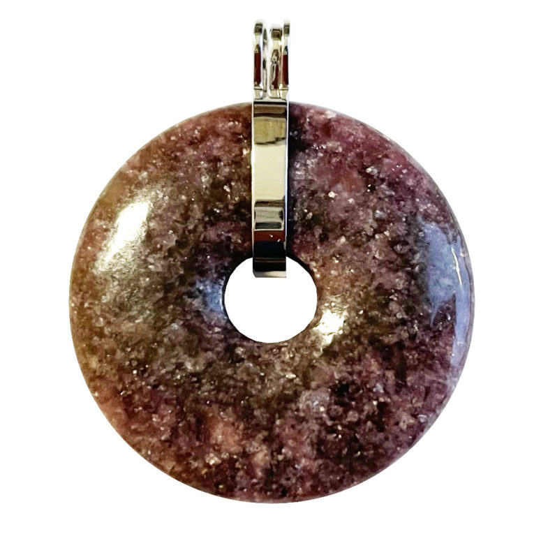 Pendentif Lépidolite - PI chinois ou Donut