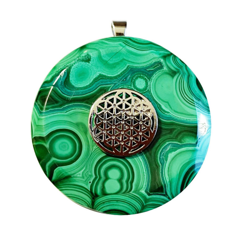 Pendentif Malachite - PI chinois ou Donut