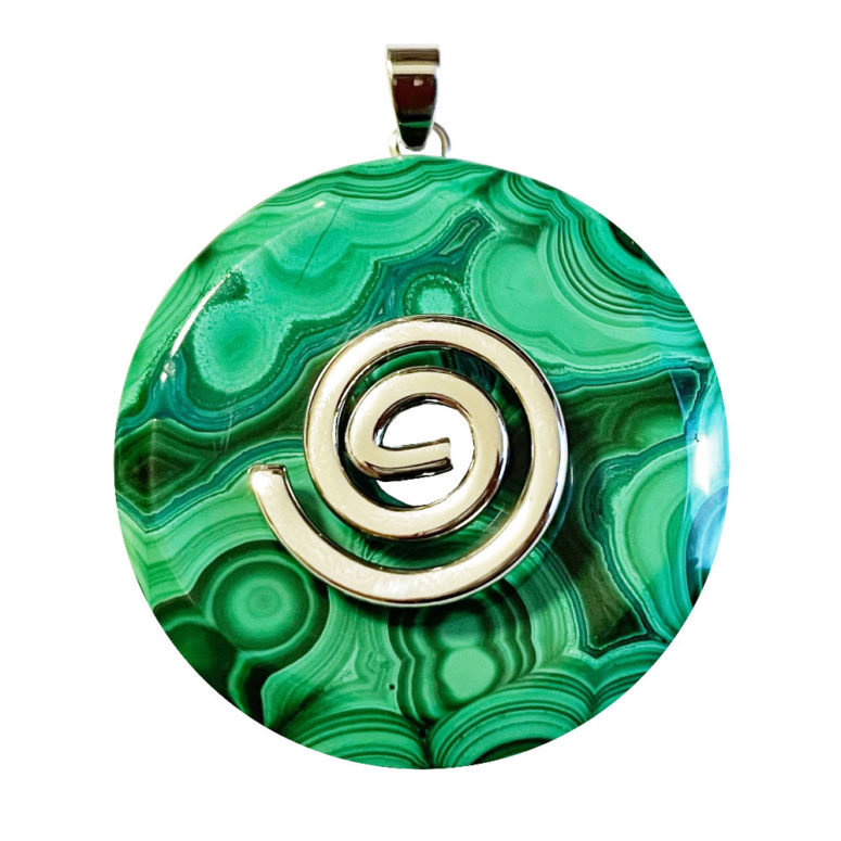 Pendentif Malachite - PI chinois ou Donut