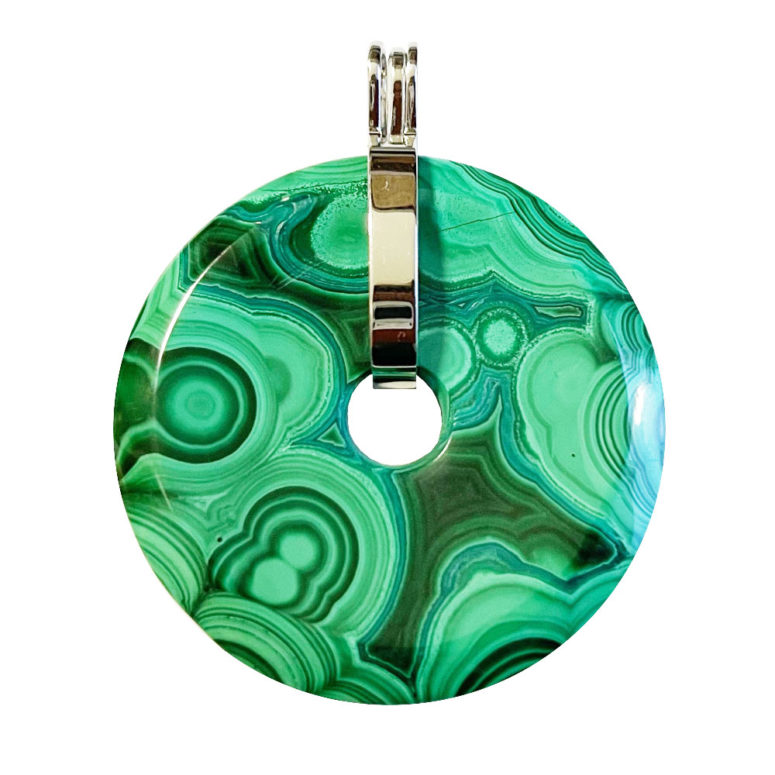 Pendentif Malachite - PI chinois ou Donut