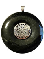 pendentif-pi-chinois-donuts-obsidienne-argentee-40mm-fleur-de-vie