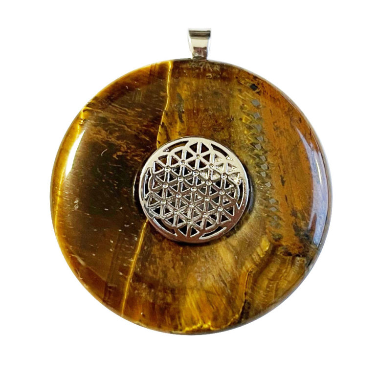 Pendentif Oeil de tigre - PI chinois ou Donut