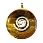 Pendentif Oeil de tigre - PI chinois ou Donut