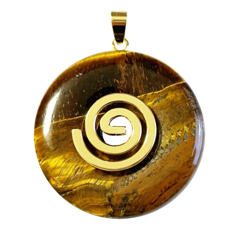 Pendentif Oeil de tigre - PI chinois ou Donut