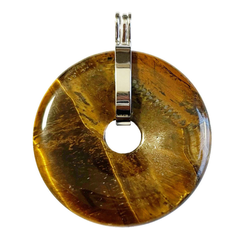 Pendentif Oeil de tigre - PI chinois ou Donut