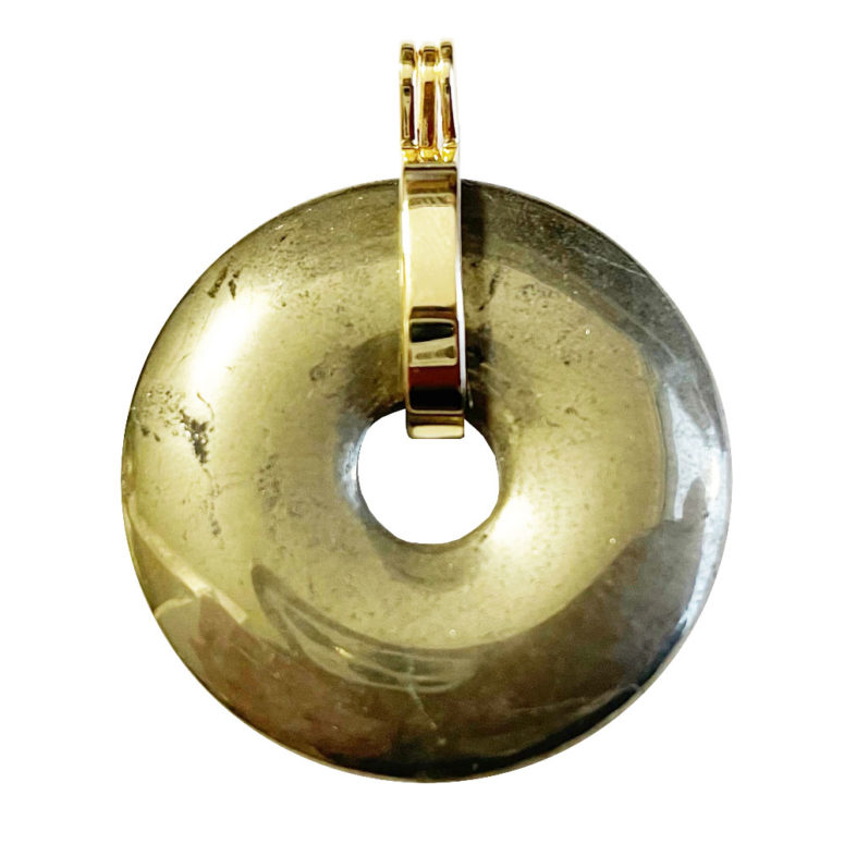 Pendentif Pyrite - PI chinois ou Donut