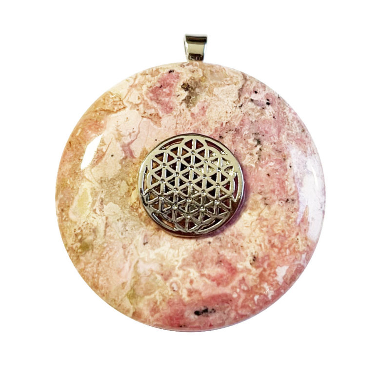 Pendentif Rhodocrosite - PI chinois ou Donut