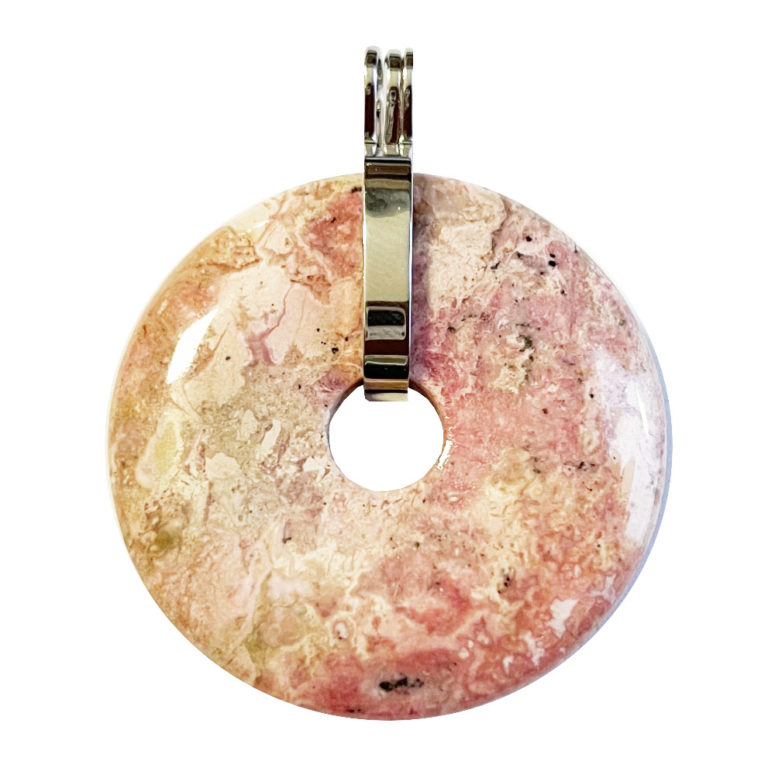 Pendentif Rhodocrosite - PI chinois ou Donut