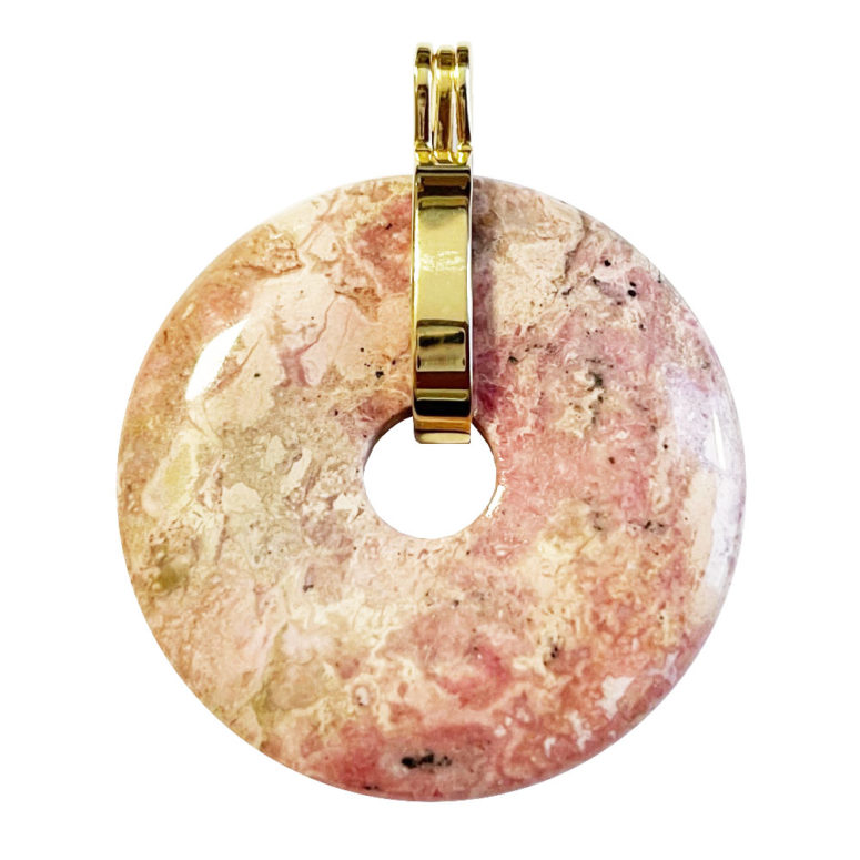 Pendentif Rhodocrosite - PI chinois ou Donut