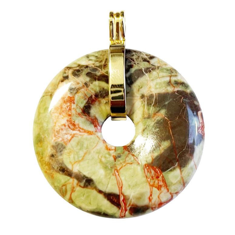 Pendentif Rhyolite de Fleur - PI chinois ou Donut