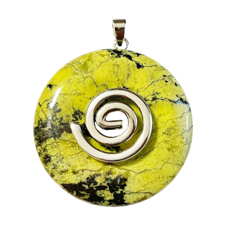 Pendentif Serpentine - PI chinois ou Donut