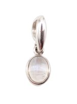 pendentif pierre de lune argent rhodie