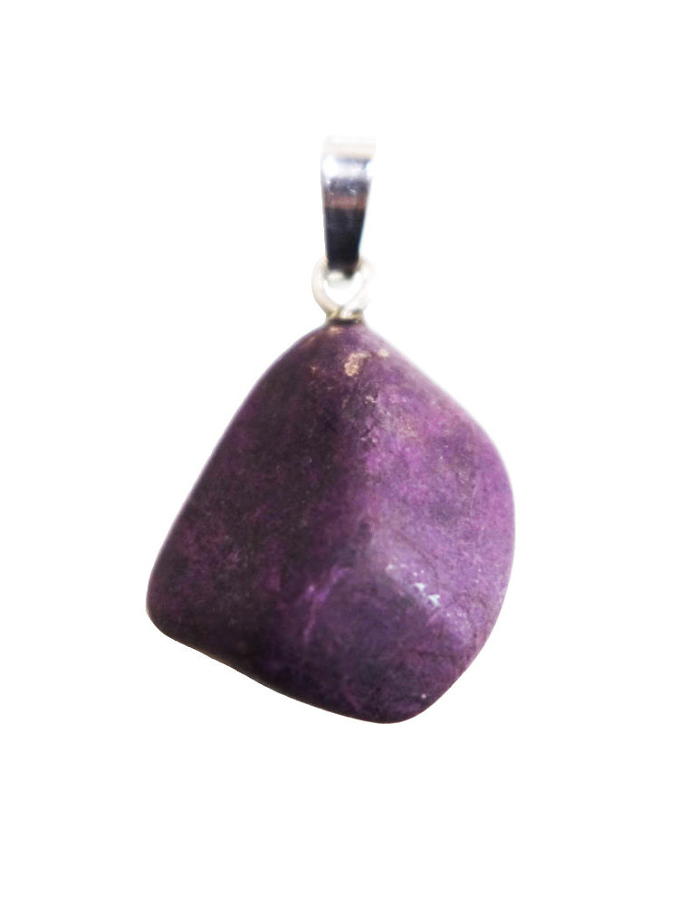 pendentif purpurite pierre roulée