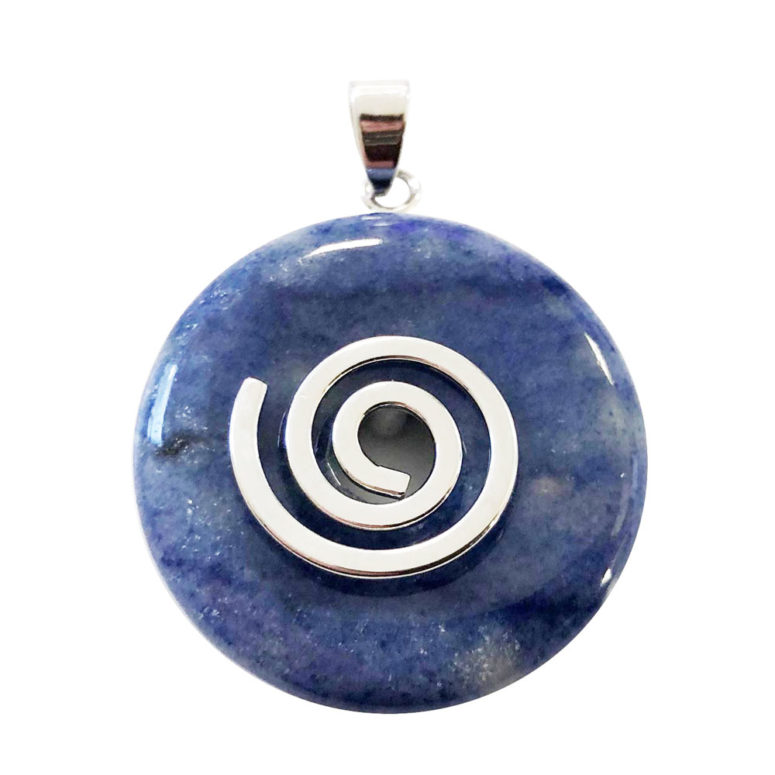 pendentif quartz bleu pi chinois