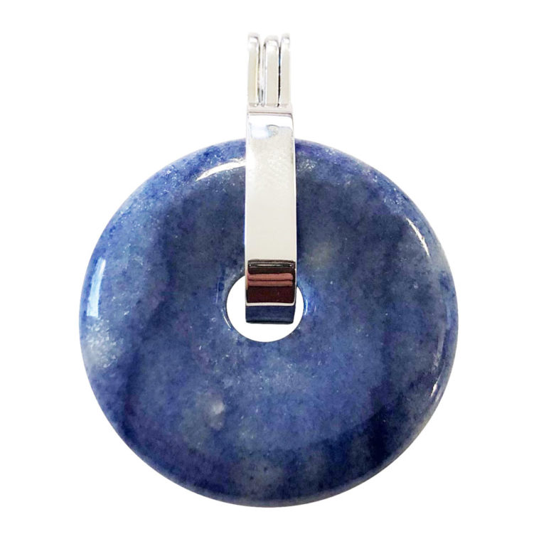 pendentif quartz bleu pi chinois