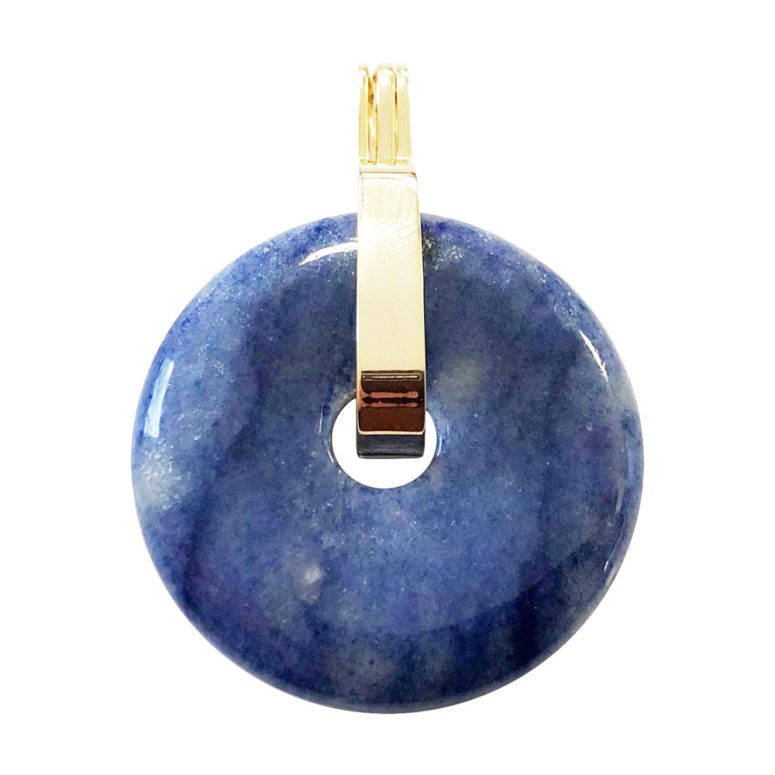 pendentif quartz bleu pi chinois