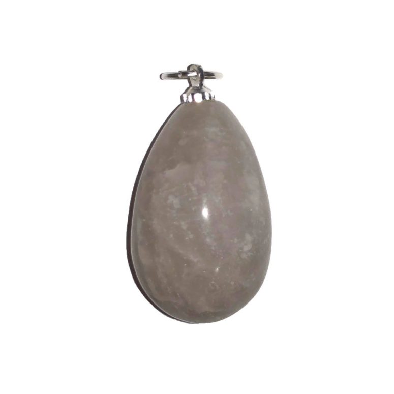 pendentif quartz fumé goutte eau