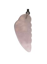 pendentif quartz rose aile d’ange