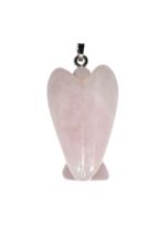 pendentif quartz rose ange