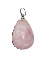 pendentif quartz rose goutte eau