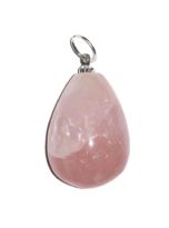 pendentif quartz rose goutte eau