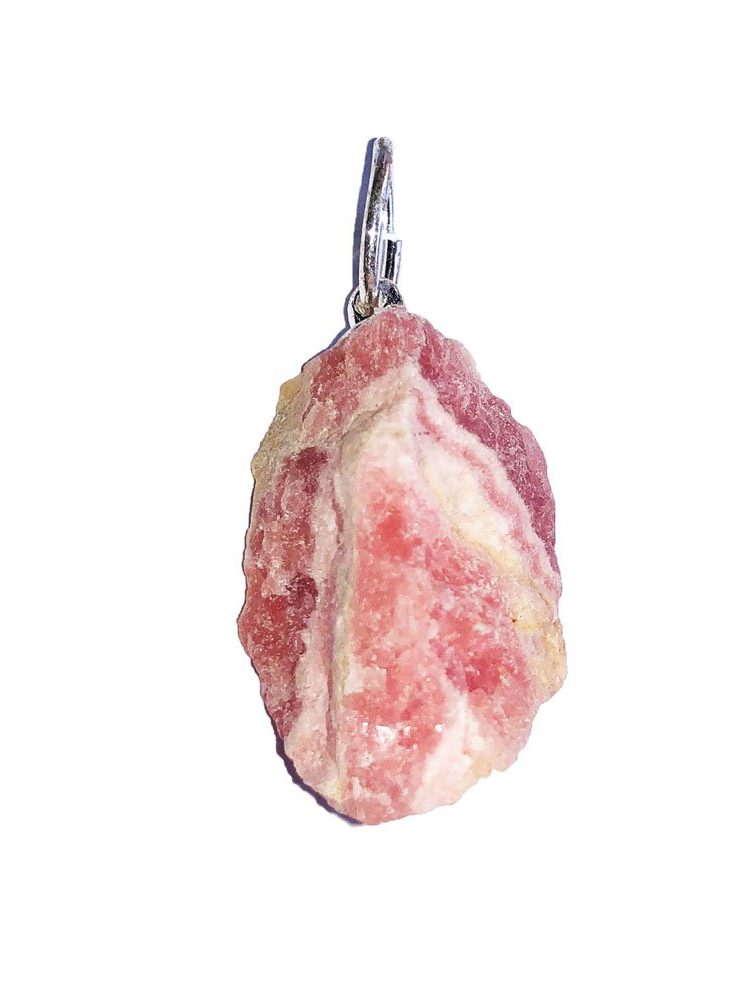 pendentif rhodocrosite pierre brute