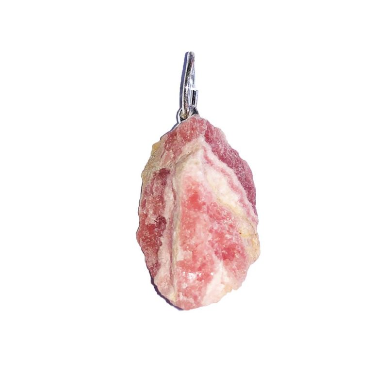 pendentif rhodocrosite pierre brute