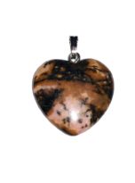 pendentif rhodonite petit coeur