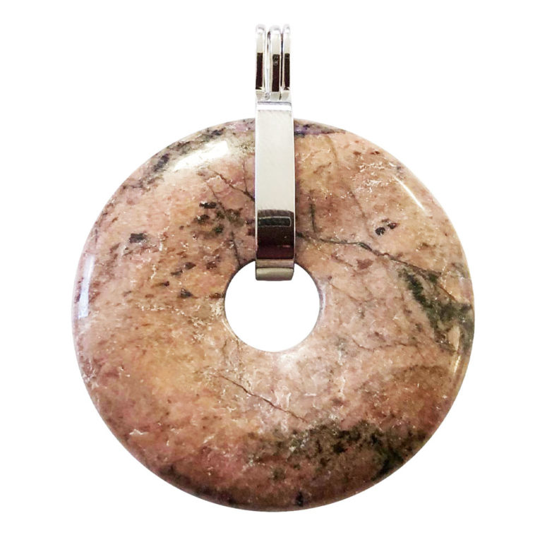 pendentif rhodonite pi chinois