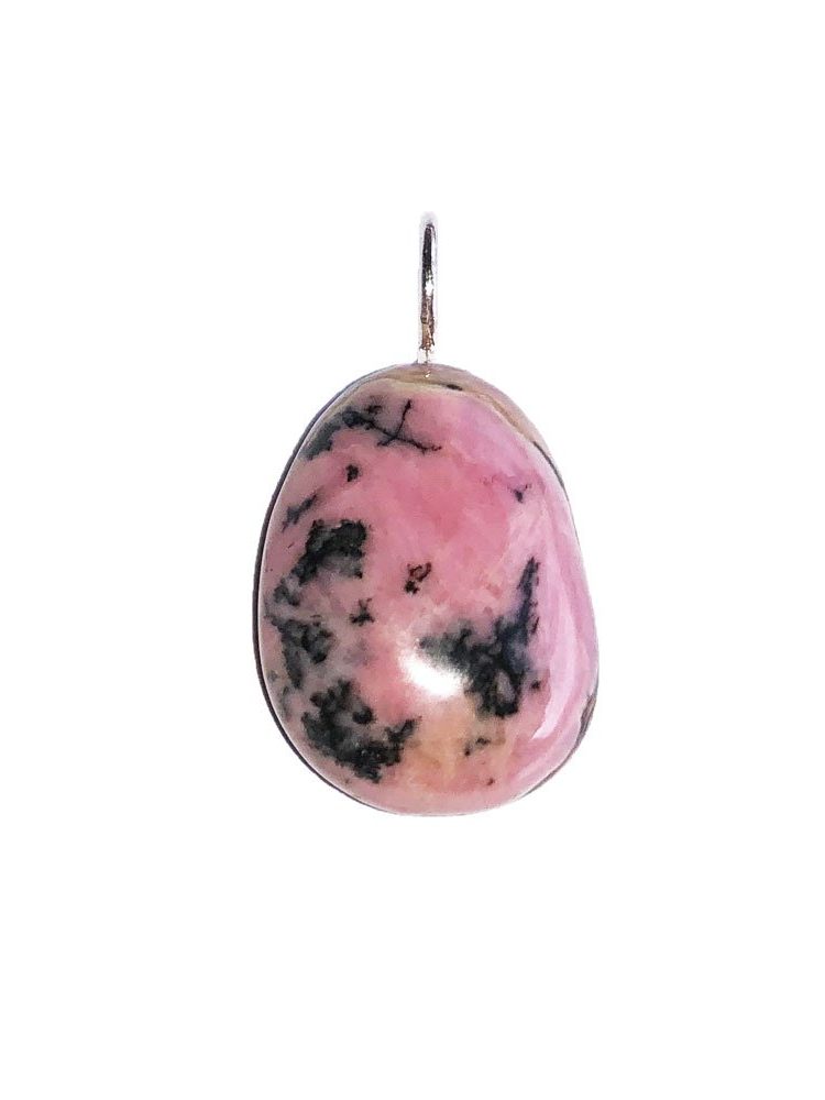 pendentif rhodonite pierre roulée