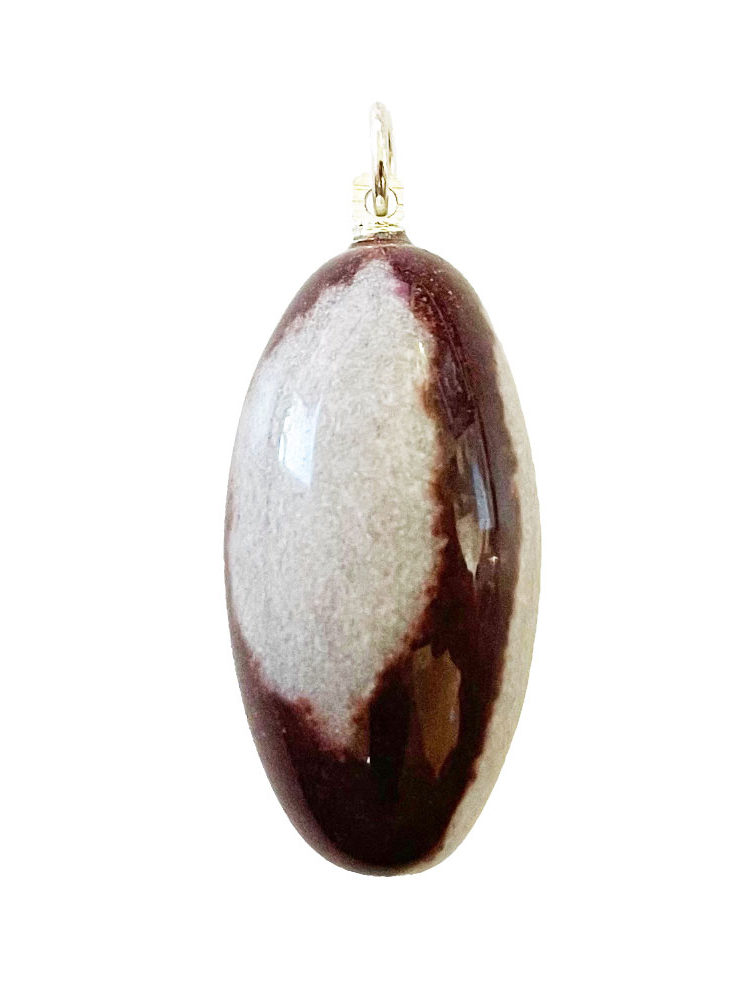 pendentif shiva lingam pierre roulée