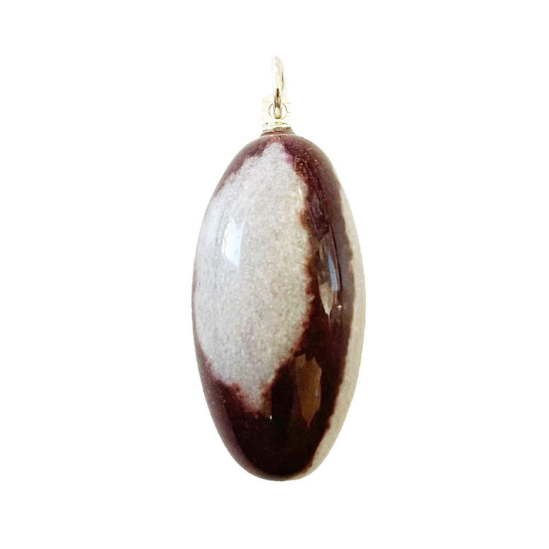 pendentif shiva lingam pierre roulée