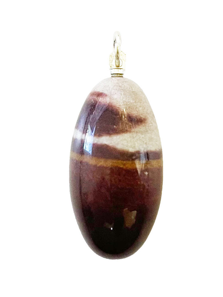 pendentif shiva lingam pierre roulée