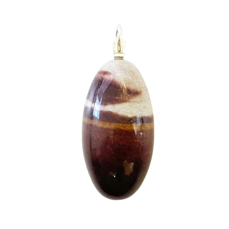 pendentif shiva lingam pierre roulée