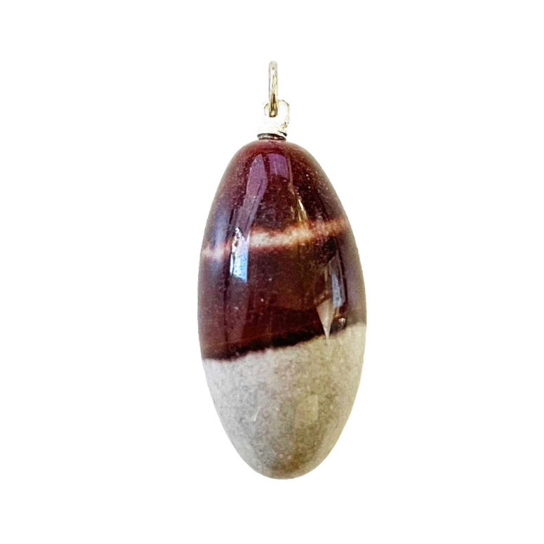 pendentif shiva lingam pierre roulée