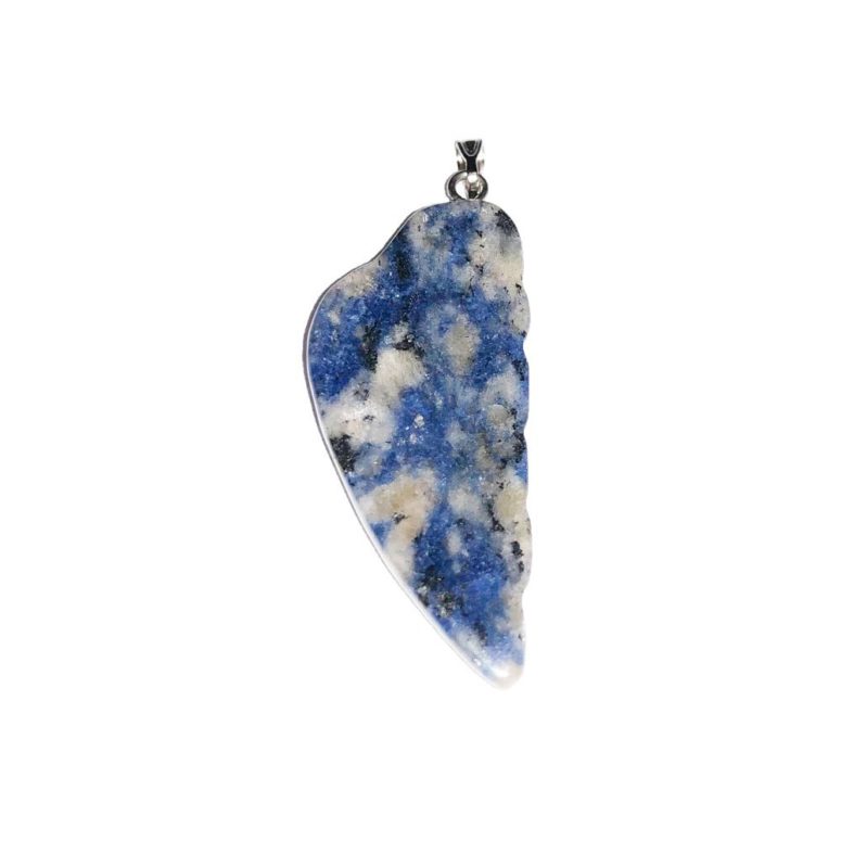 pendentif sodalite aile d'ange