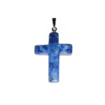 pendentif sodalite croix