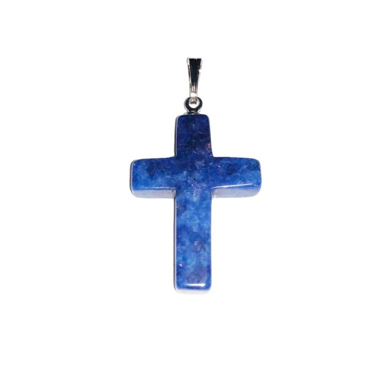 pendentif sodalite croix