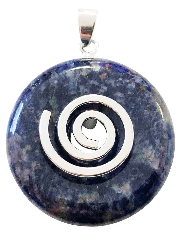 pendentif sodalite pi chinois