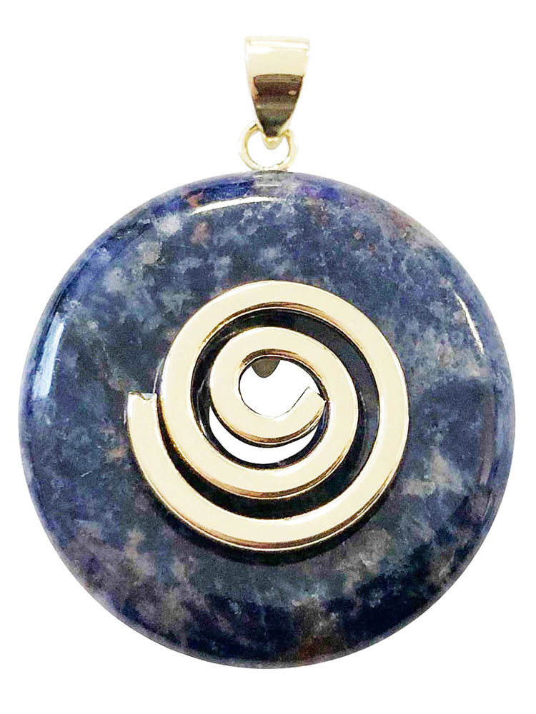 pendentif sodalite pi chinois