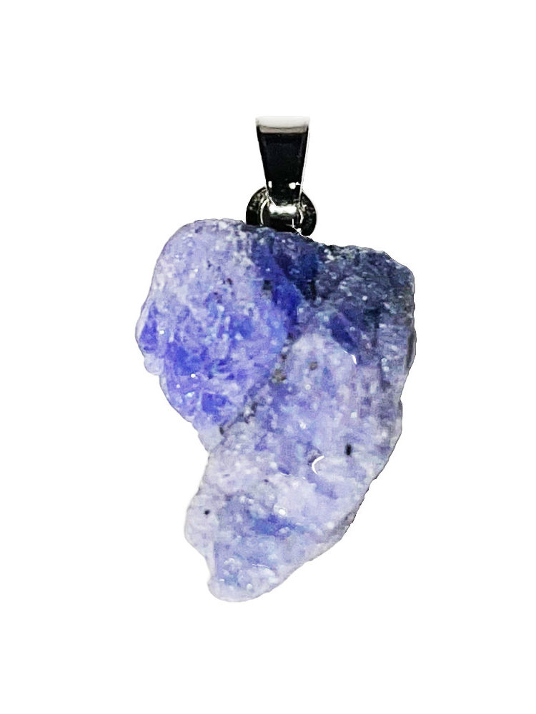 pendentif tanzanite pierre brute