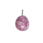 pendentif tourmaline rose pierre roulée