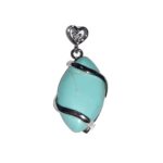 pendentif turquoise stabilisée oeil de cheval