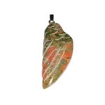 pendentif unakite aile d'ange