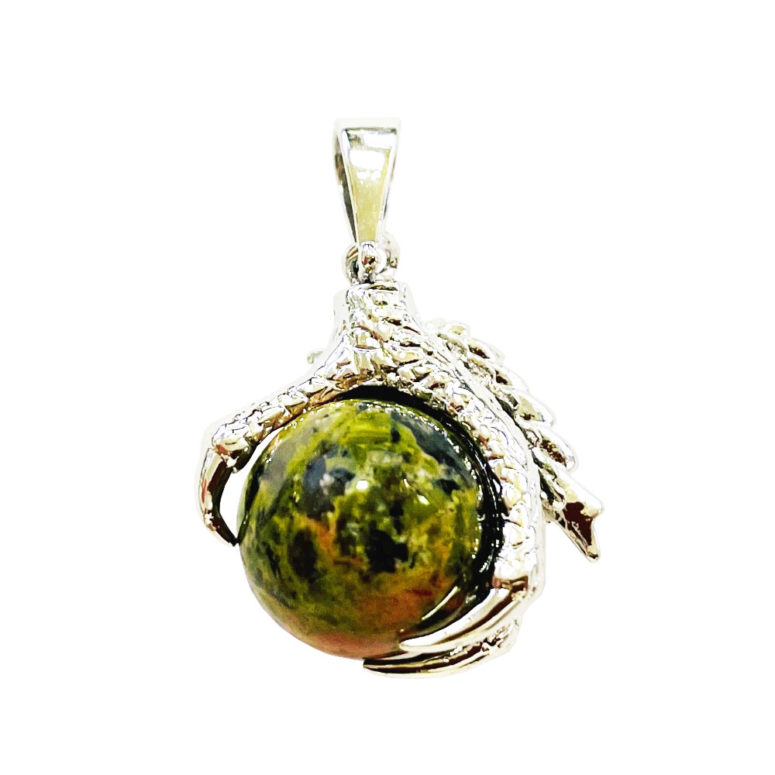 Pendentif Unakite Main de Dragon