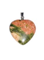 pendentif unakite coeur