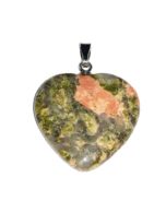 pendentif unakite coeur